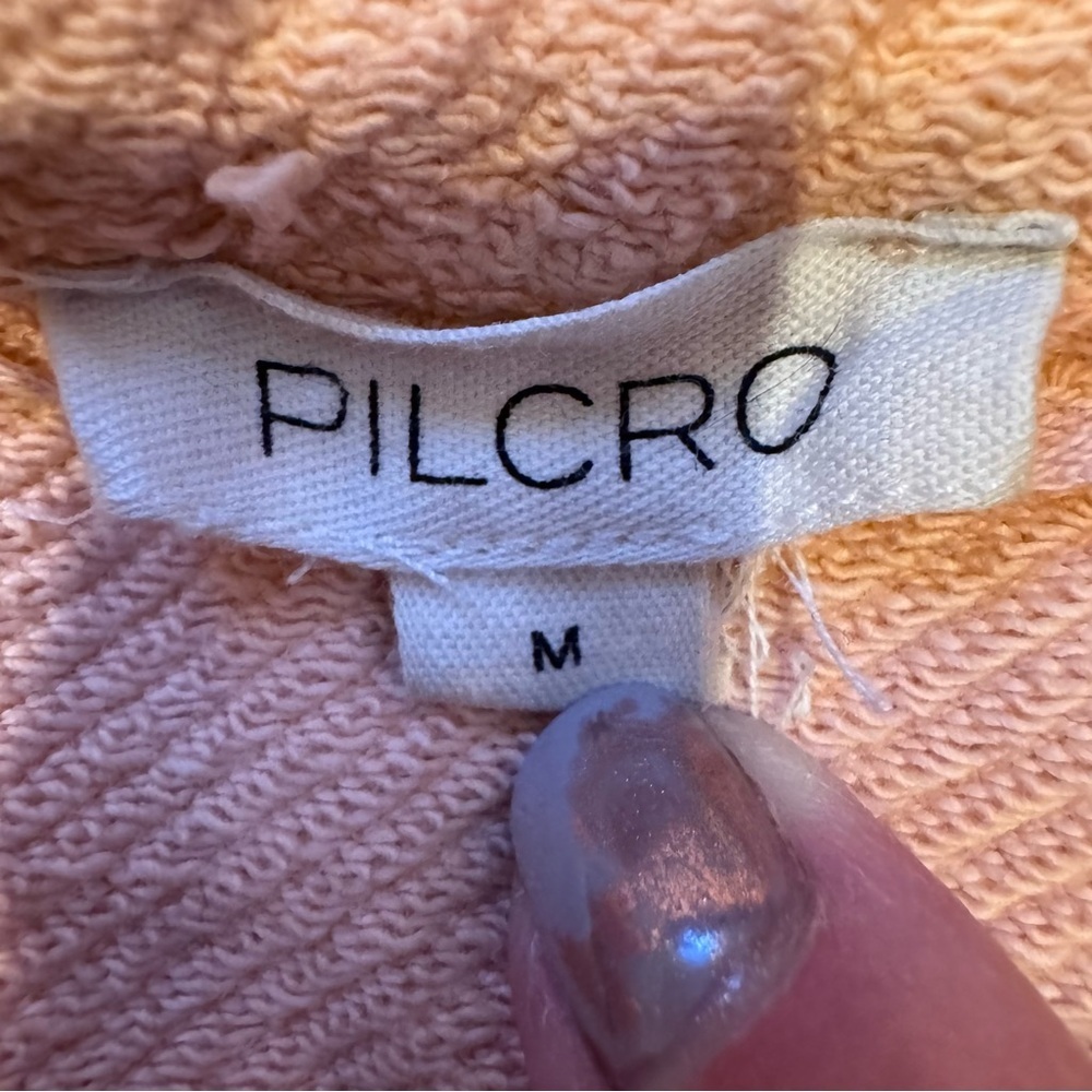 Pilcro Peach Lightweight Button-Front Shirt Jacket - Picture 4 of 5